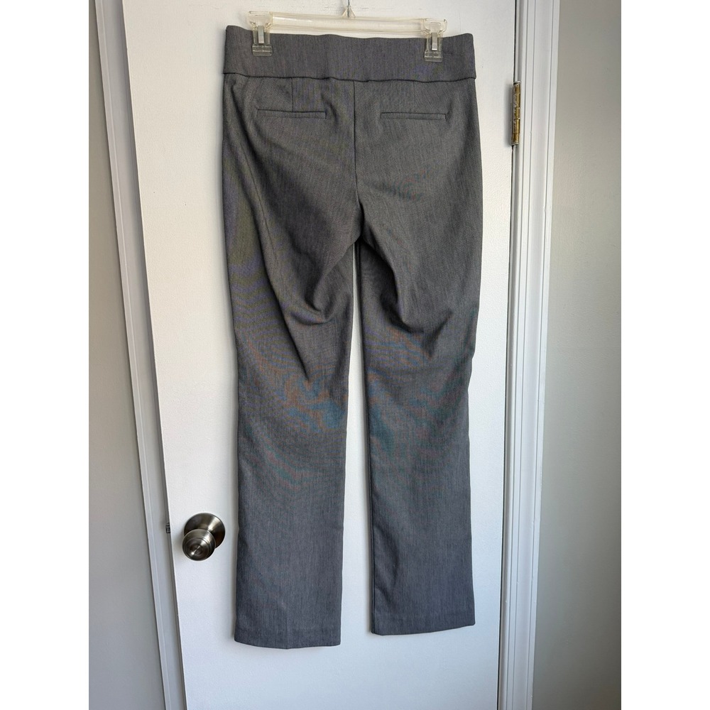 Brynn Womens Size 6 Navy White Micro Pattern Straight Leg Dress Pants - Picture 2 of 7